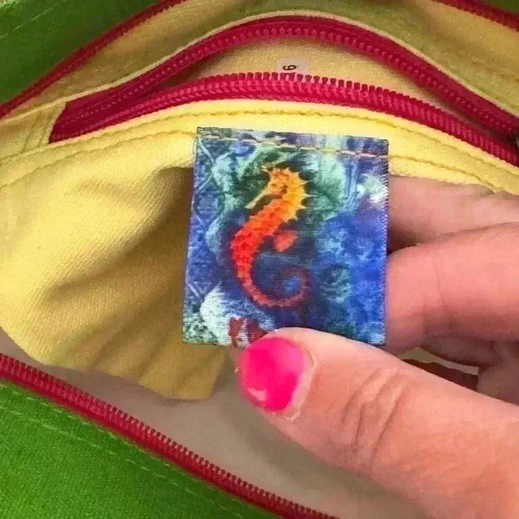 Paul Brent colorful fun summer beach themed sparkly surfboard pattern tote bag - Picture 4 of 12